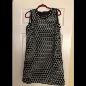 Tommy Hilfiger Black and White sleeveless knee length dress size 12.